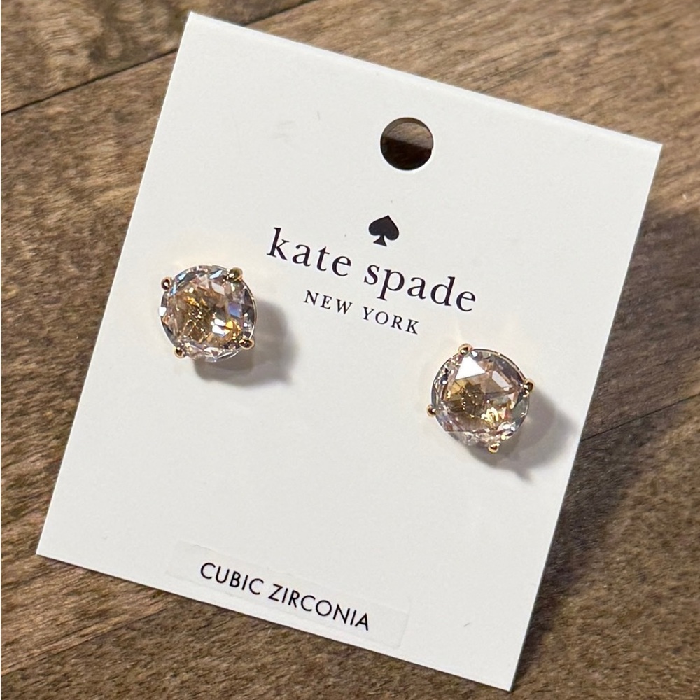 Kate Spade Gold-Tone Gumdrop Earrings NWT ✨ - Picture 5 of 7